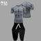 T-Shirt Grigia - Pantalone Nero